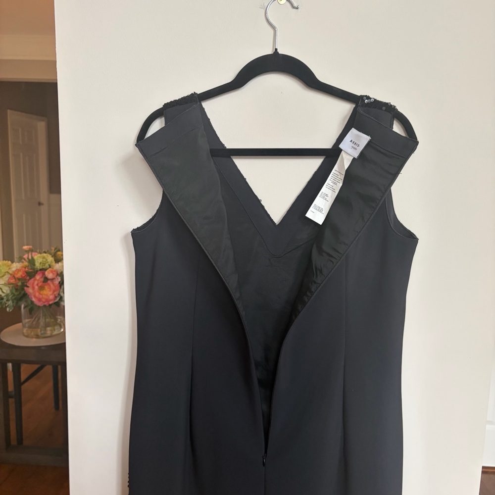 Akris Punto Black Sleeveless Dress, Sequins and Velvet, 12 - Picture 8 of 11